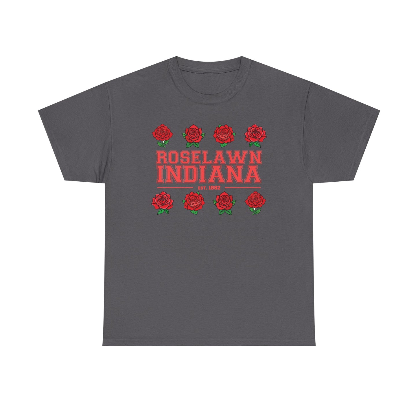 Roselawn, Indiana Town Pride Heavy Cotton Tee