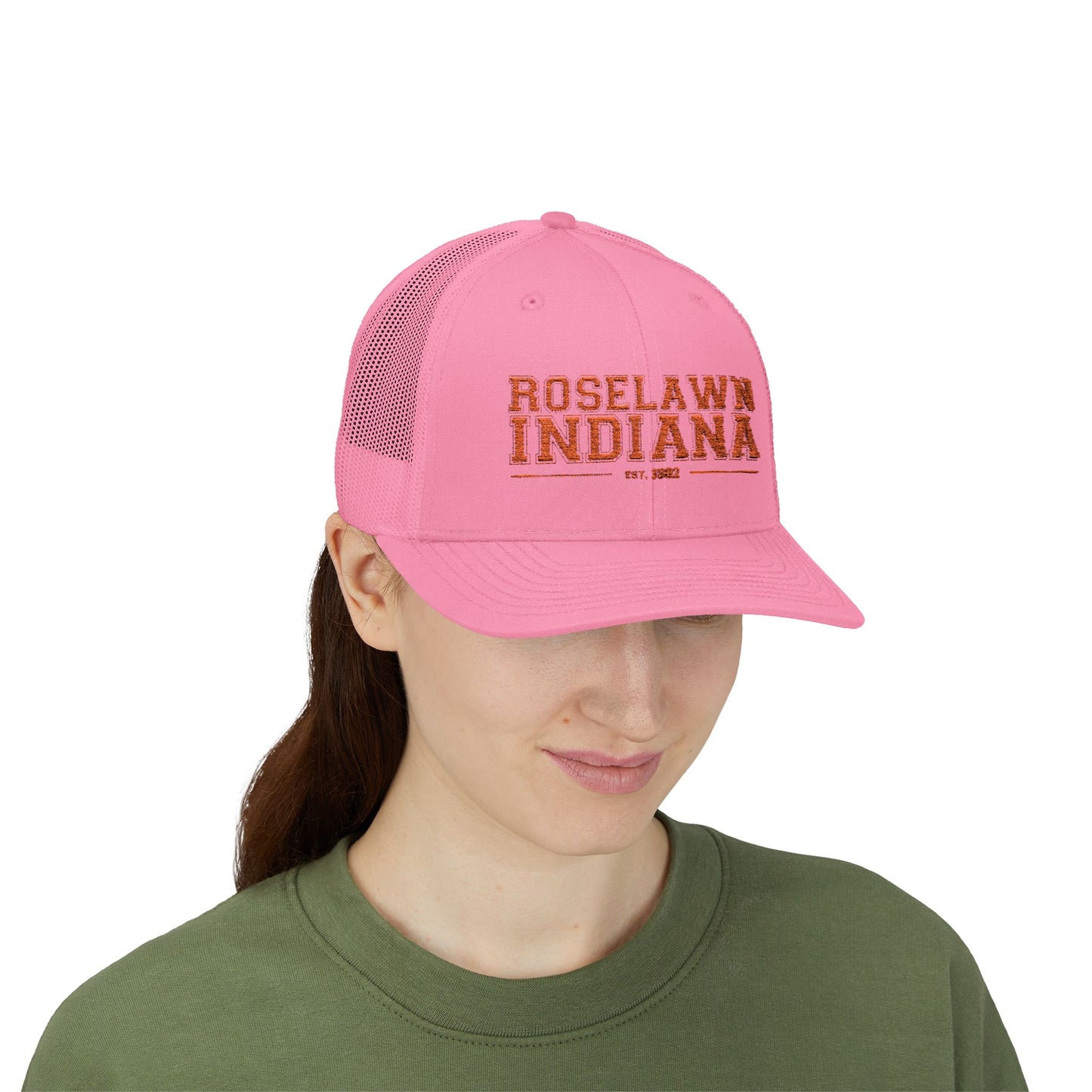 Trucker Cap Roselawn, Indiana Town Spirit Hat