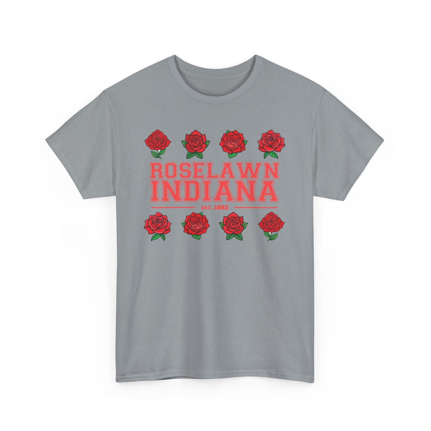 Roselawn, Indiana Town Pride Heavy Cotton Tee
