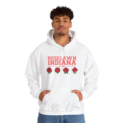 Hooded Sweatshirt - Roselawn Indiana Town Pride and Spirit Design