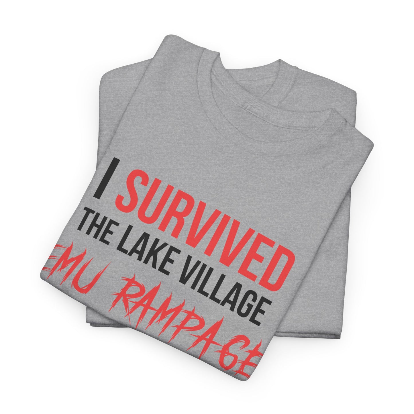I Survived Lake Village Emu Rampage Tee - Town Pride Shirt