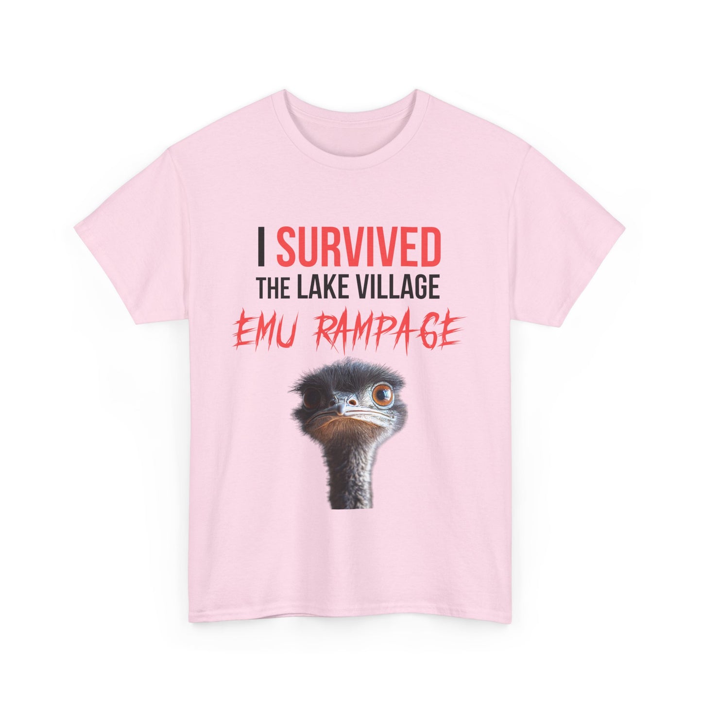 I Survived Lake Village Emu Rampage Tee - Town Pride Shirt