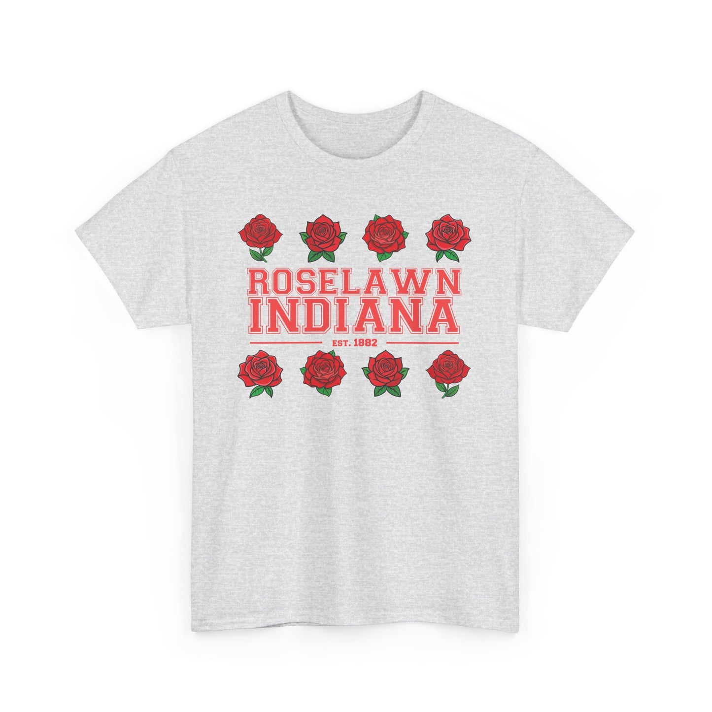 Roselawn, Indiana Town Pride Heavy Cotton Tee