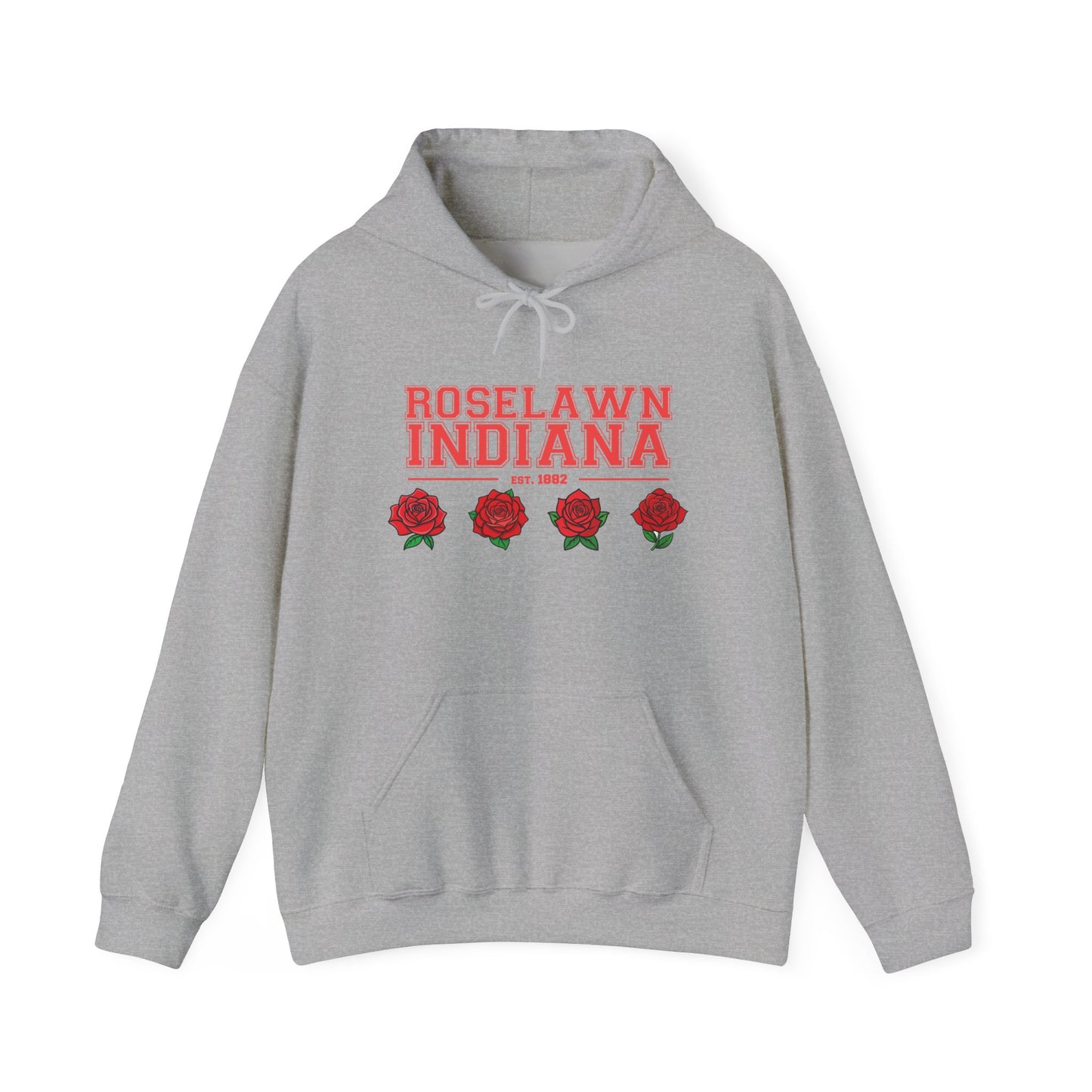 Hooded Sweatshirt - Roselawn Indiana Town Pride and Spirit Design