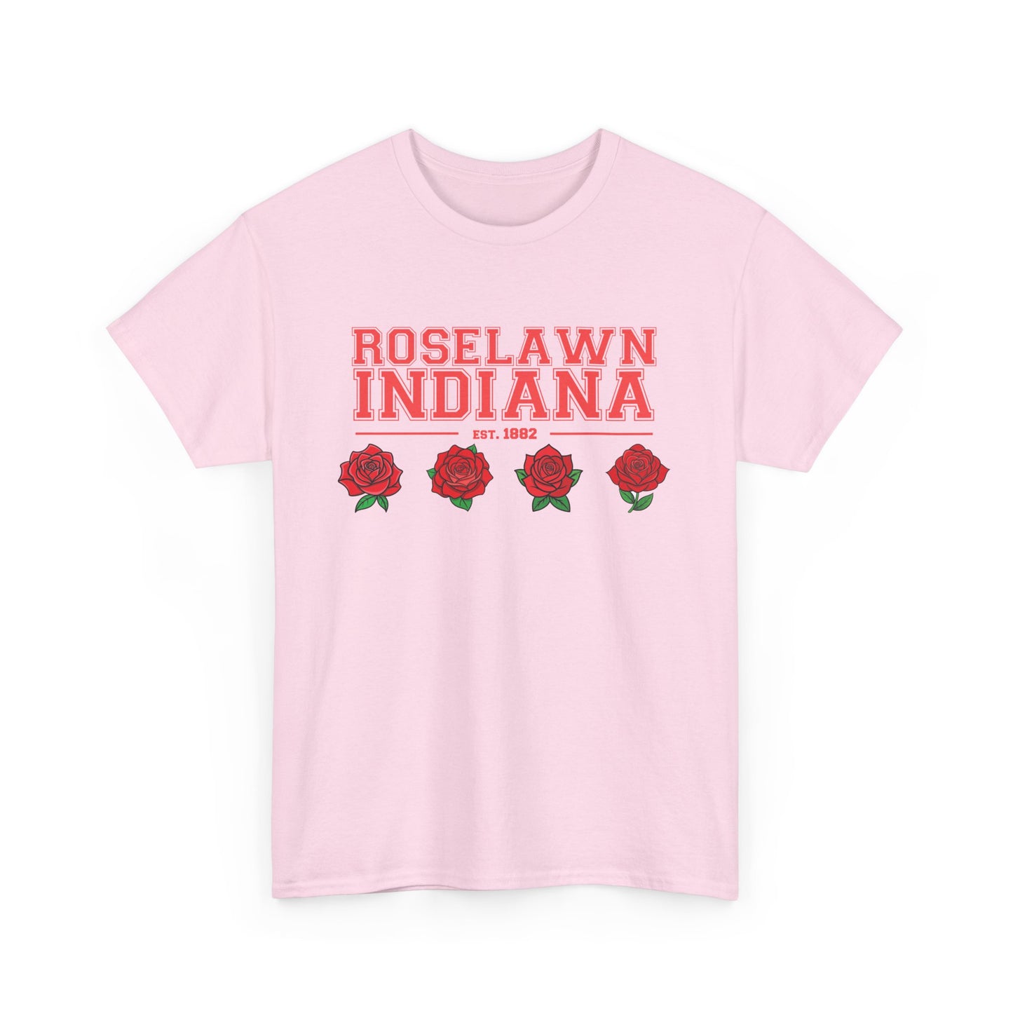 Roselawn, Indiana Town Pride Heavy Cotton Tee 2