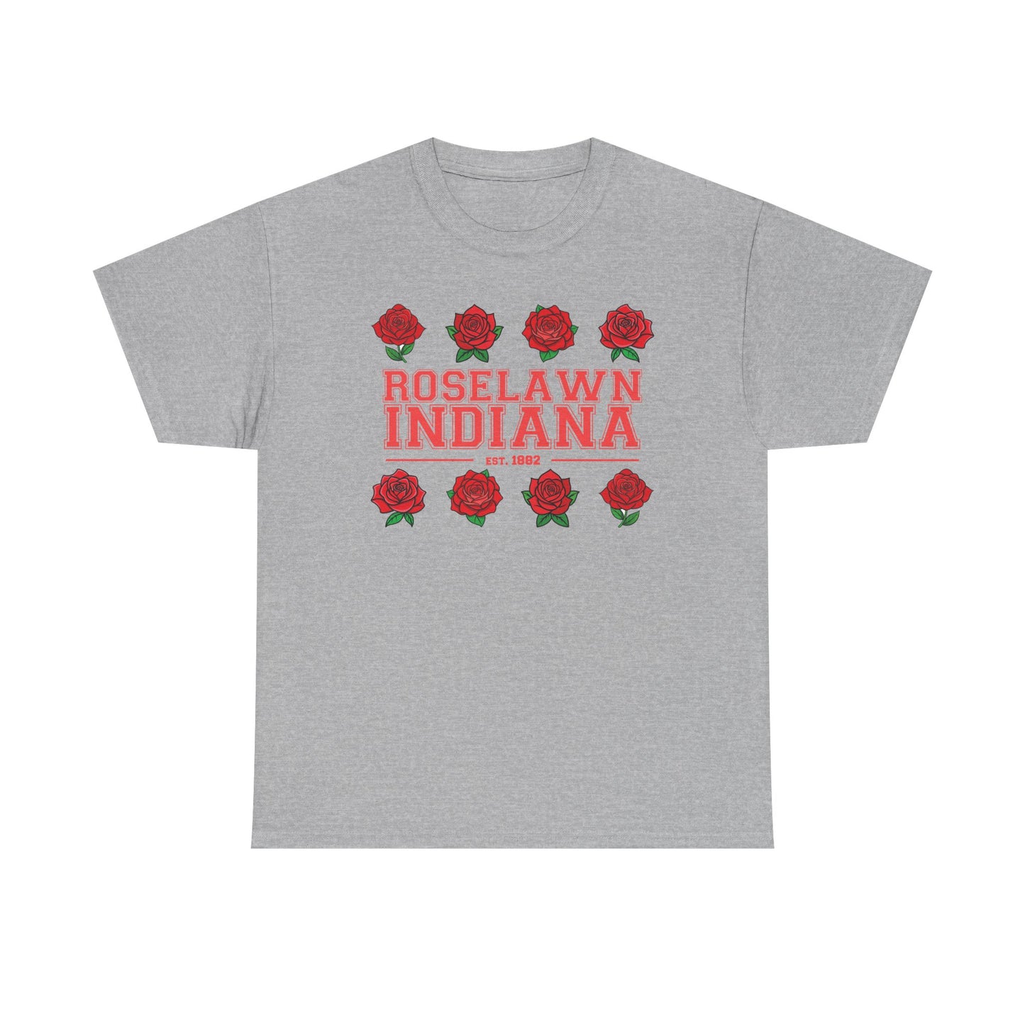 Roselawn, Indiana Town Pride Heavy Cotton Tee