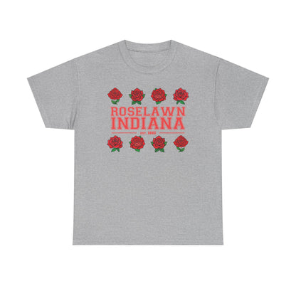 Roselawn, Indiana Town Pride Heavy Cotton Tee