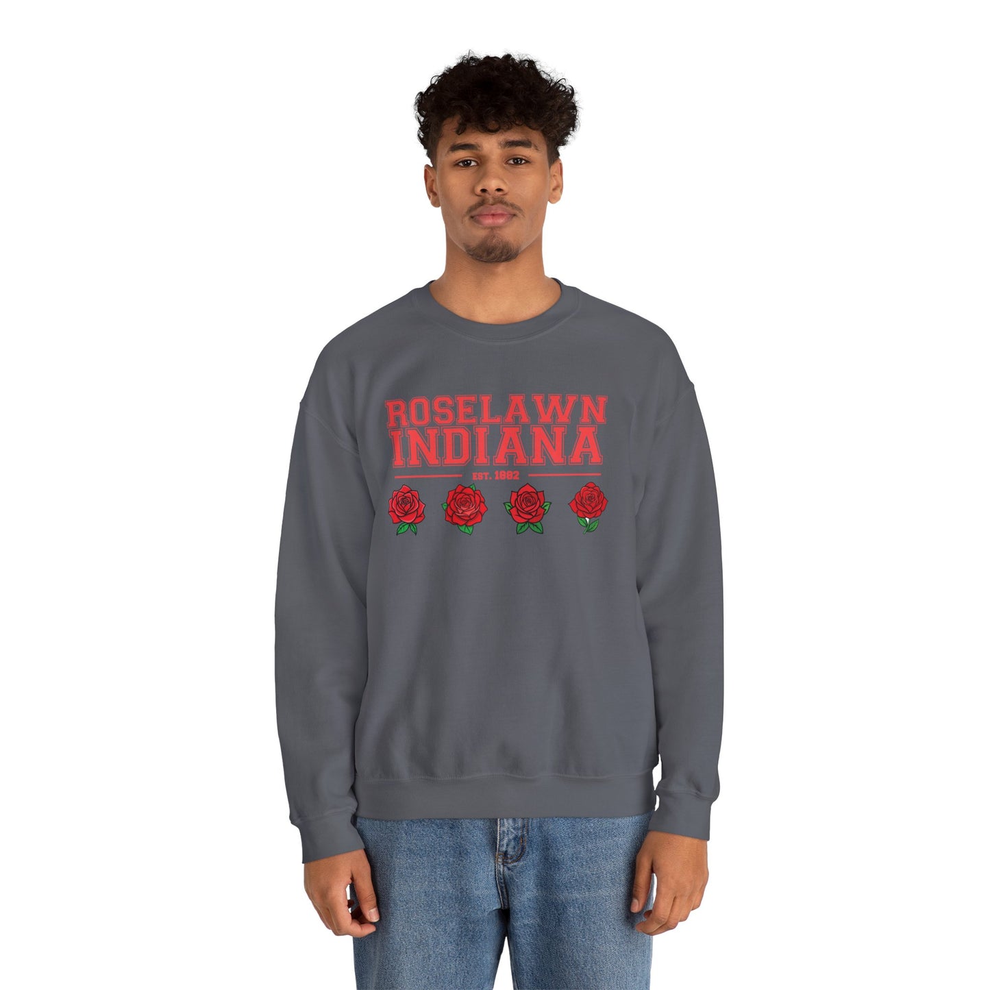 Roselawn Indiana Town Pride Spirit Crewneck Sweatshirt