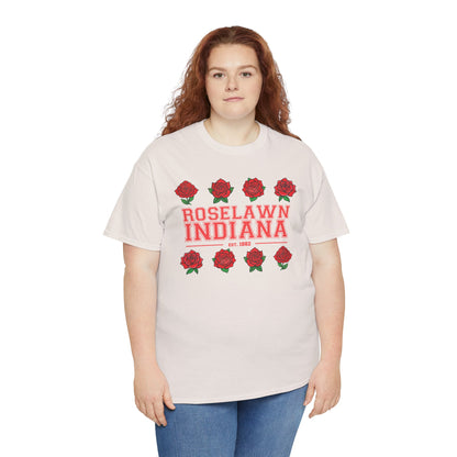 Roselawn, Indiana Town Pride Heavy Cotton Tee