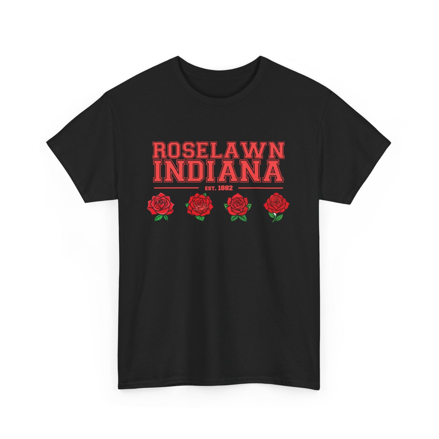 Roselawn, Indiana Town Pride Heavy Cotton Tee 2