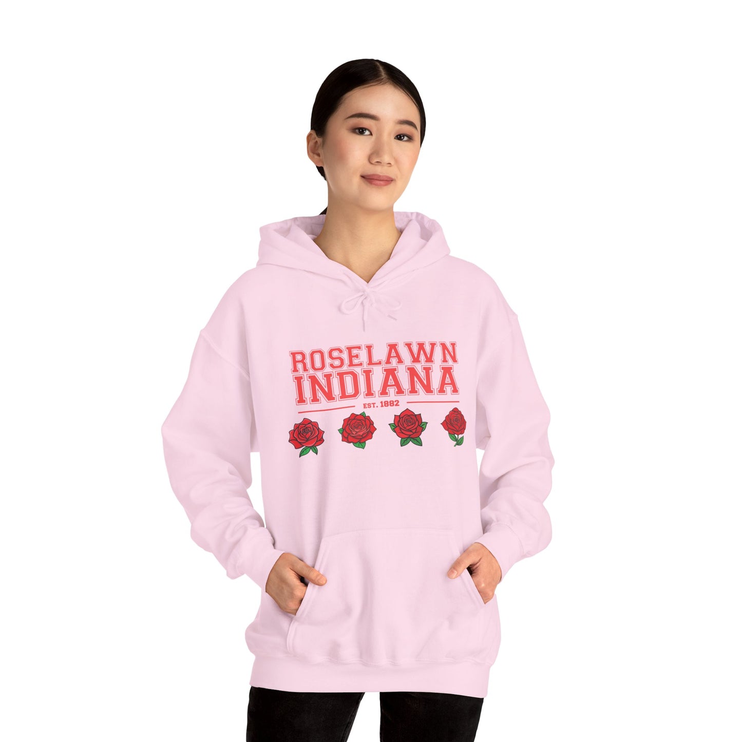 Hooded Sweatshirt - Roselawn Indiana Town Pride and Spirit Design
