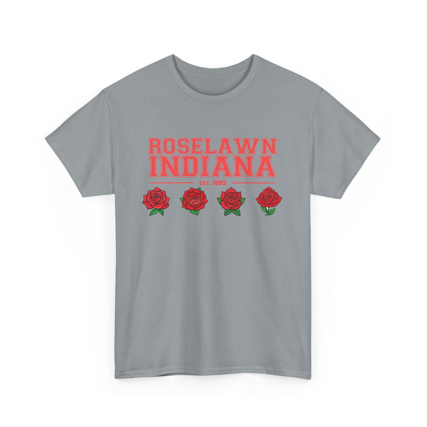 Roselawn, Indiana Town Pride Heavy Cotton Tee 2