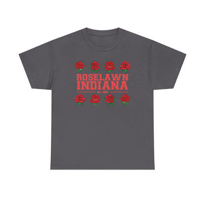 Roselawn, Indiana Town Pride Heavy Cotton Tee