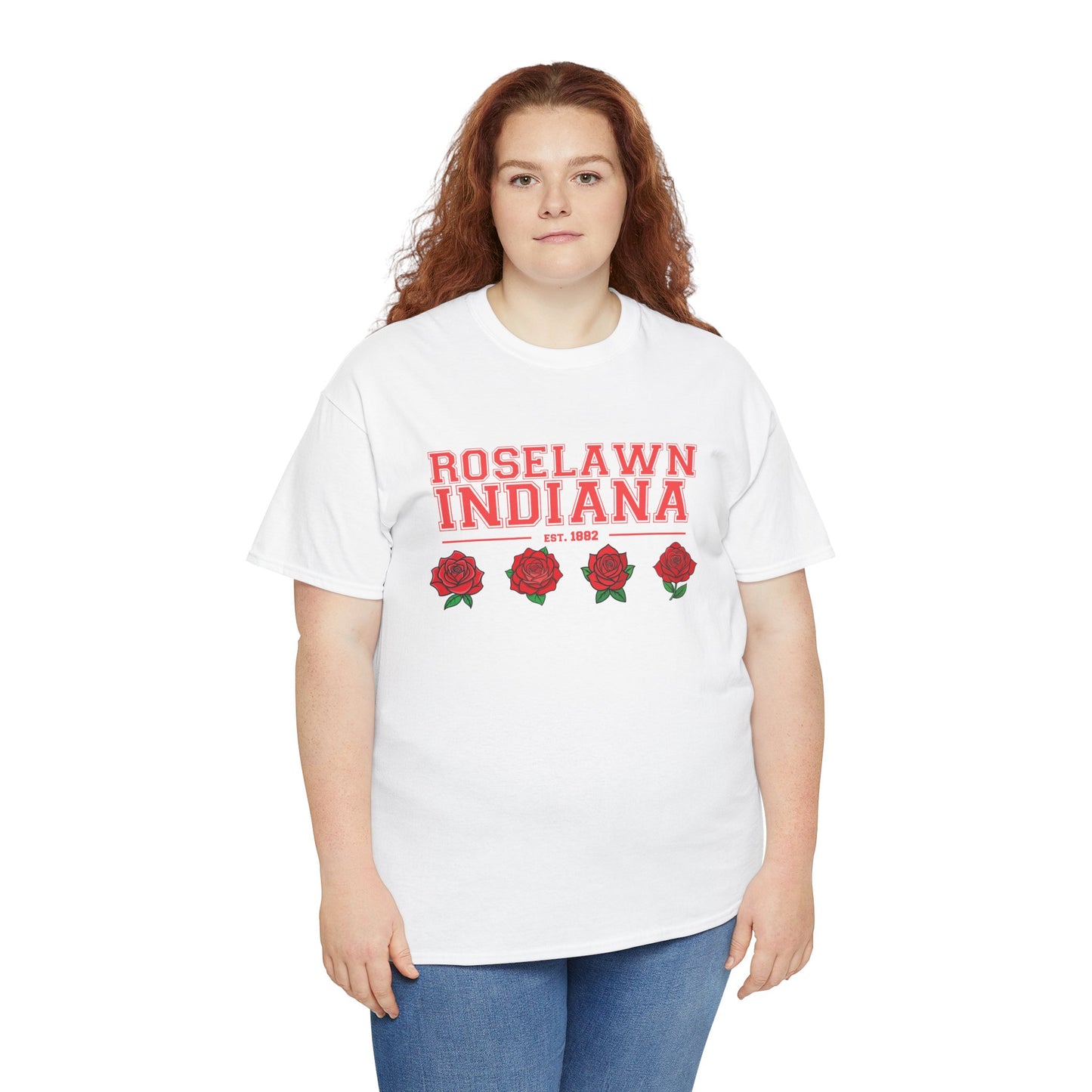 Roselawn, Indiana Town Pride Heavy Cotton Tee 2
