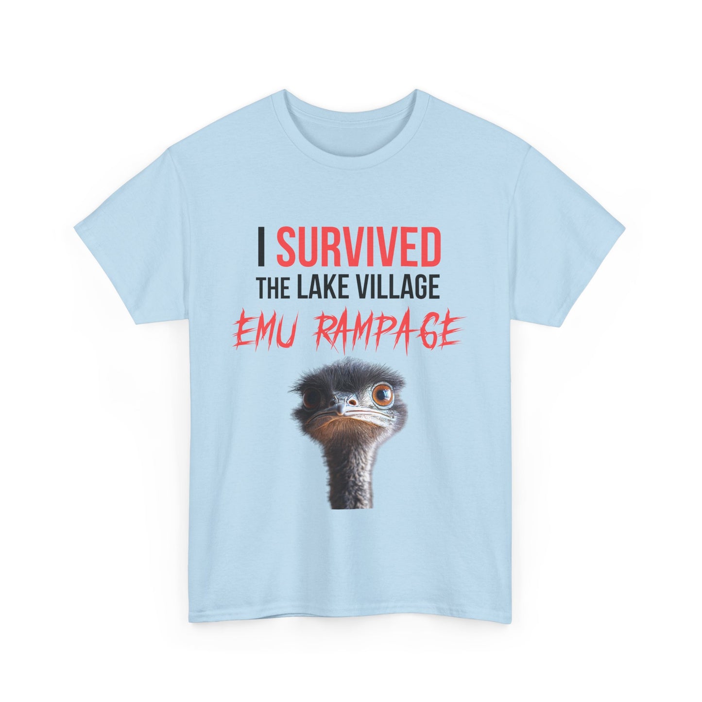 I Survived Lake Village Emu Rampage Tee - Town Pride Shirt