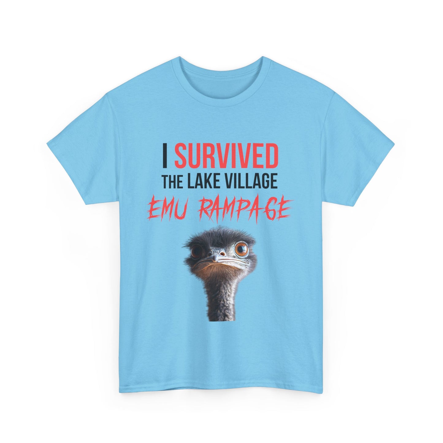 I Survived Lake Village Emu Rampage Tee - Town Pride Shirt