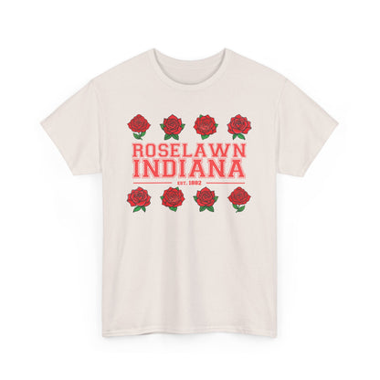 Roselawn, Indiana Town Pride Heavy Cotton Tee