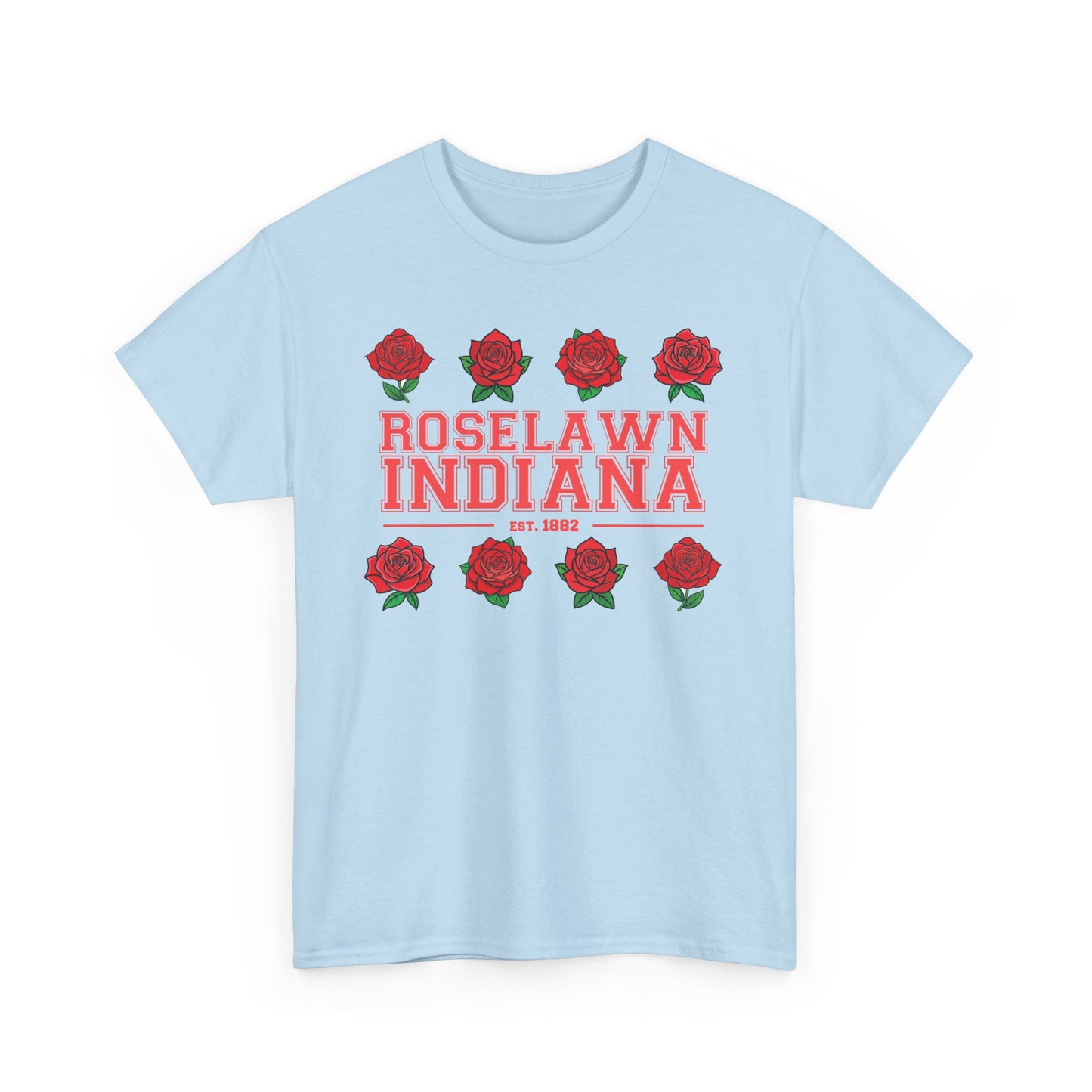 Roselawn, Indiana Town Pride Heavy Cotton Tee