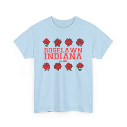Roselawn, Indiana Town Pride Heavy Cotton Tee