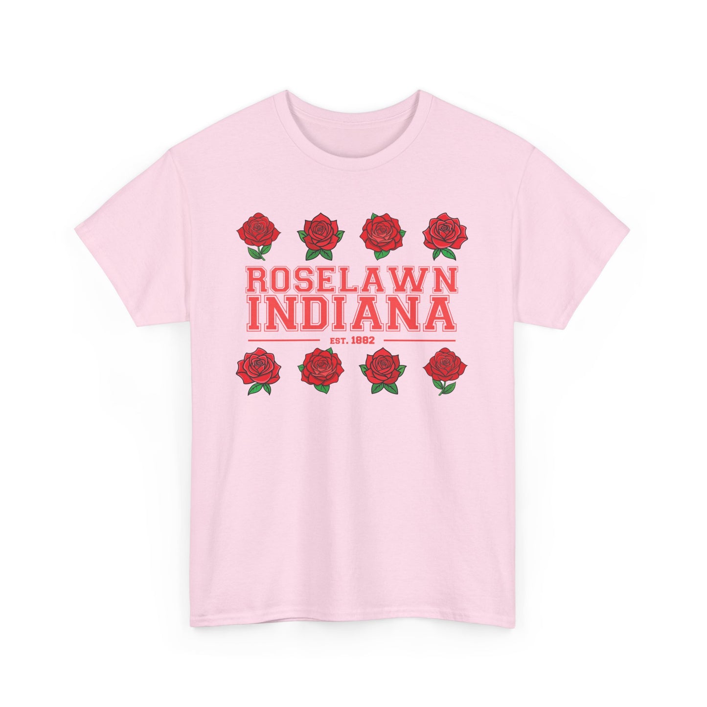 Roselawn, Indiana Town Pride Heavy Cotton Tee