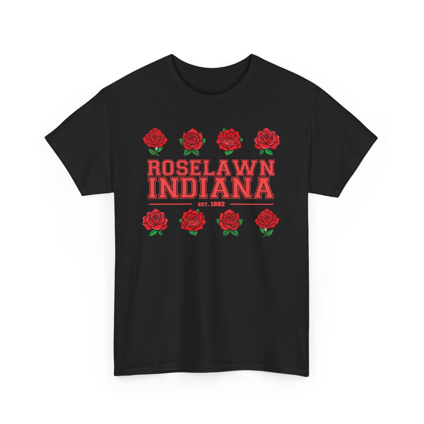 Roselawn, Indiana Town Pride Heavy Cotton Tee