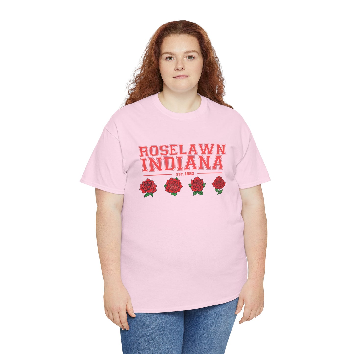 Roselawn, Indiana Town Pride Heavy Cotton Tee 2