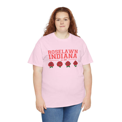 Roselawn, Indiana Town Pride Heavy Cotton Tee 2