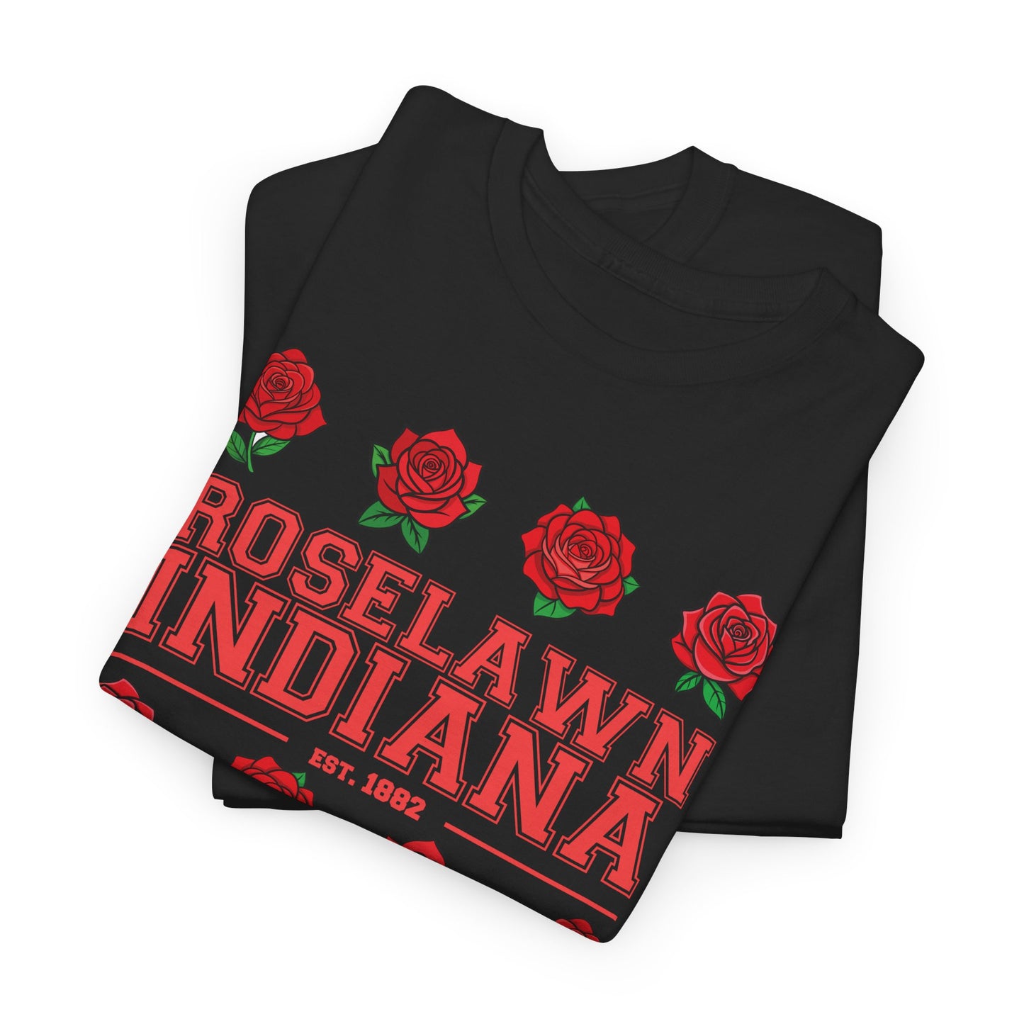 Roselawn, Indiana Town Pride Heavy Cotton Tee