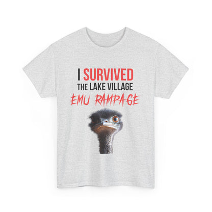 I Survived Lake Village Emu Rampage Tee - Town Pride Shirt