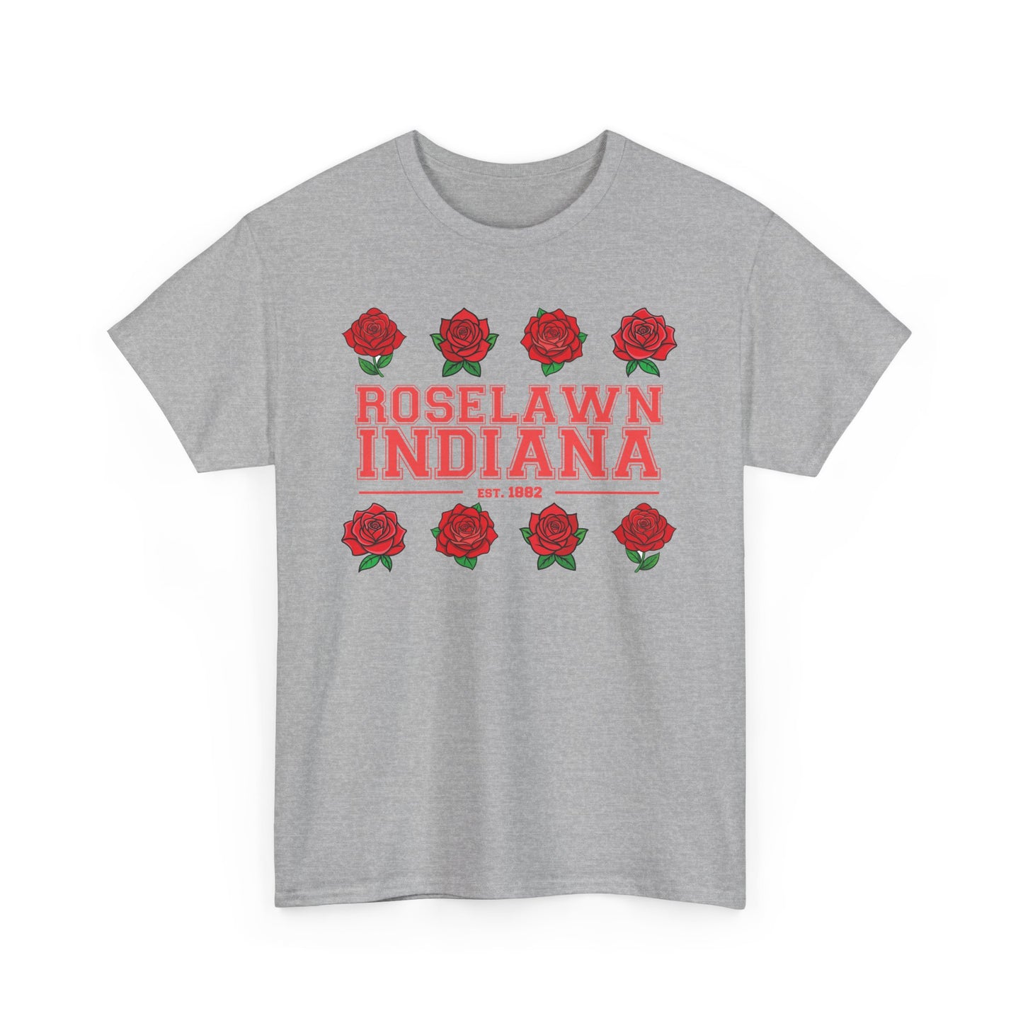 Roselawn, Indiana Town Pride Heavy Cotton Tee