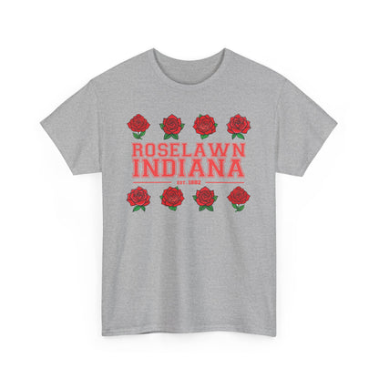 Roselawn, Indiana Town Pride Heavy Cotton Tee