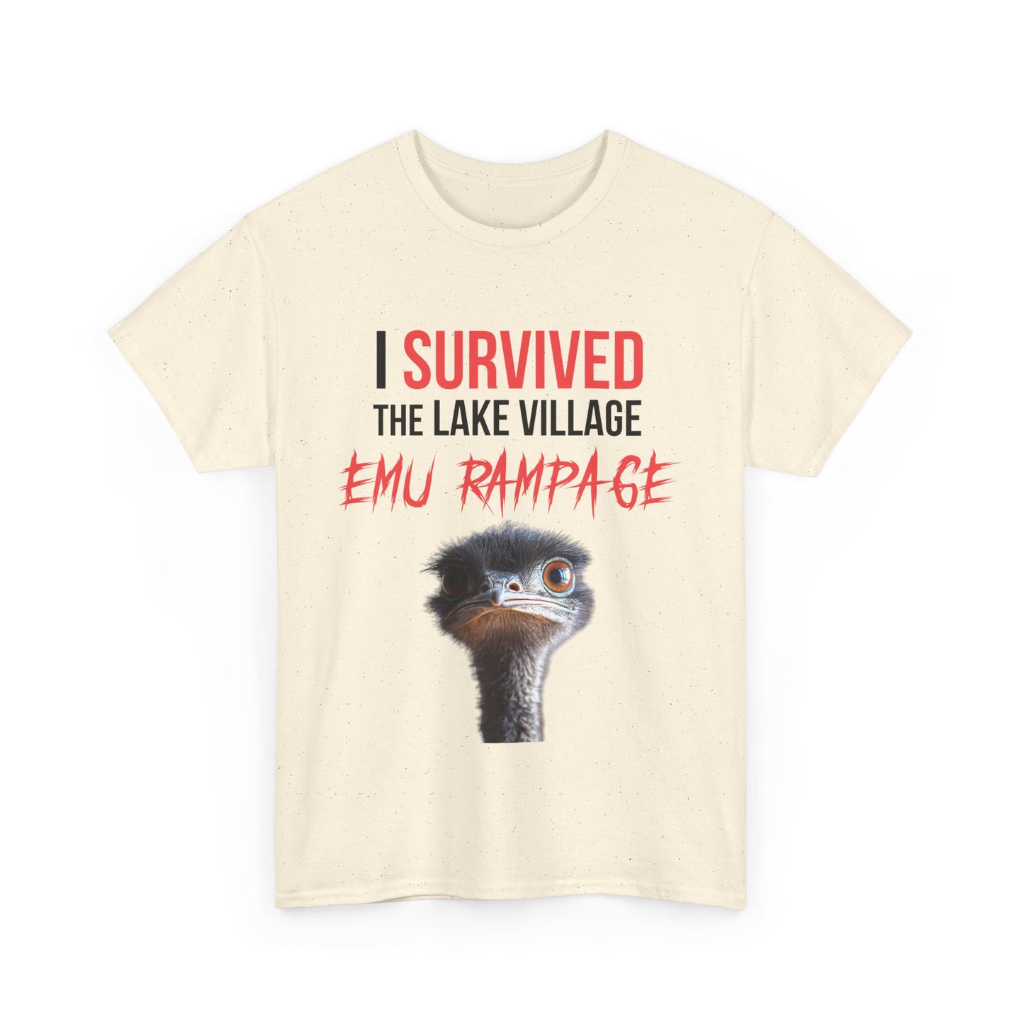 I Survived Lake Village Emu Rampage Tee - Town Pride Shirt