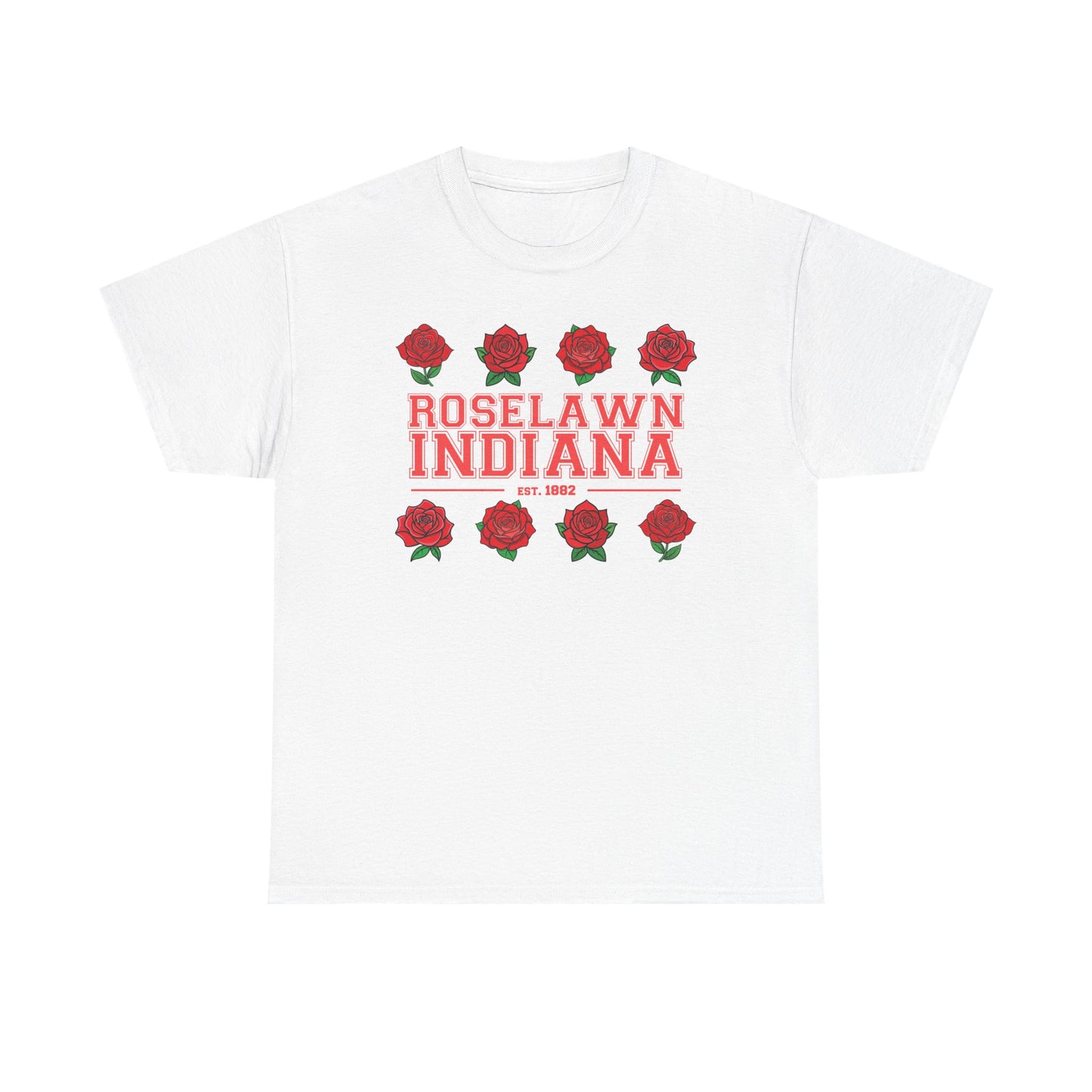 Roselawn, Indiana Town Pride Heavy Cotton Tee