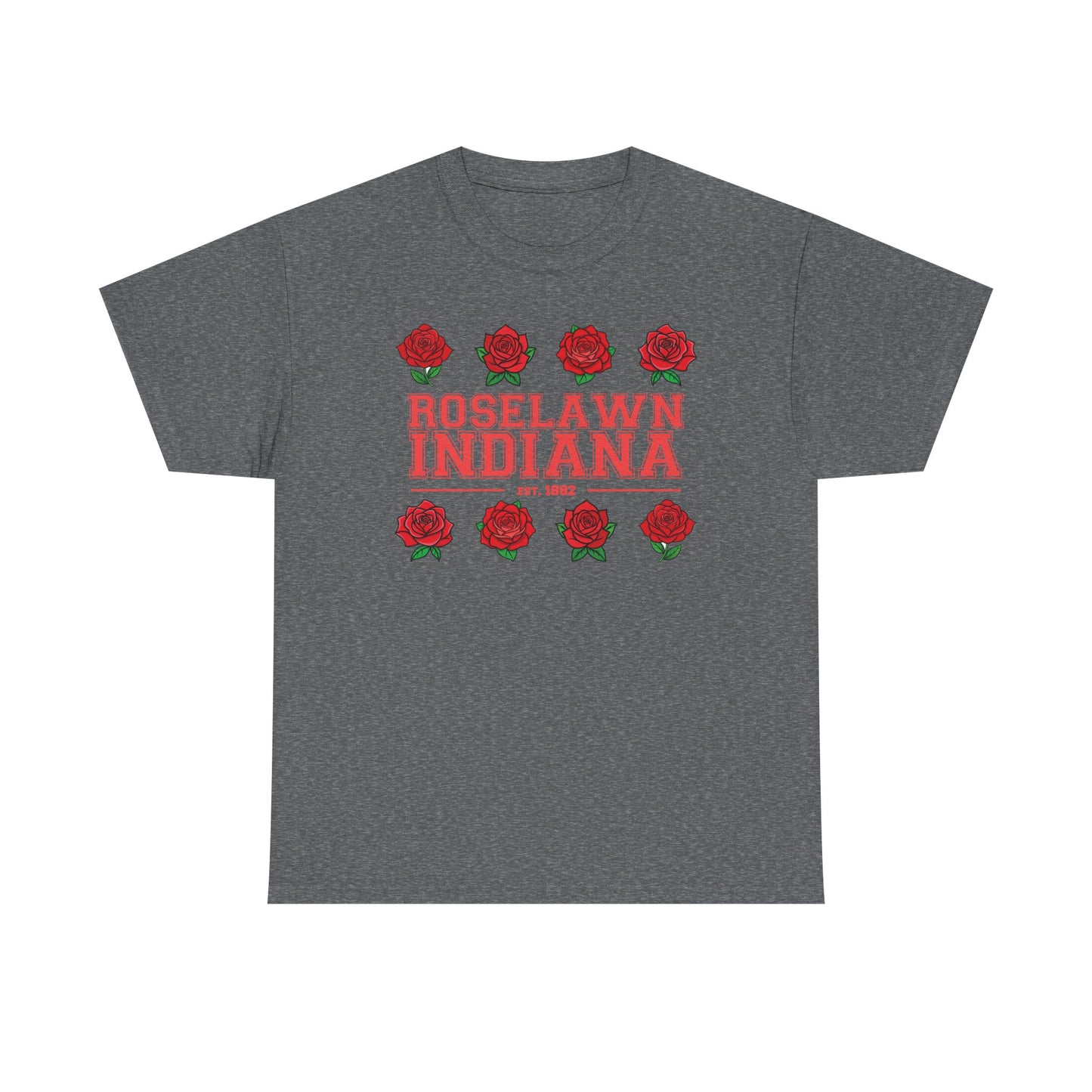 Roselawn, Indiana Town Pride Heavy Cotton Tee