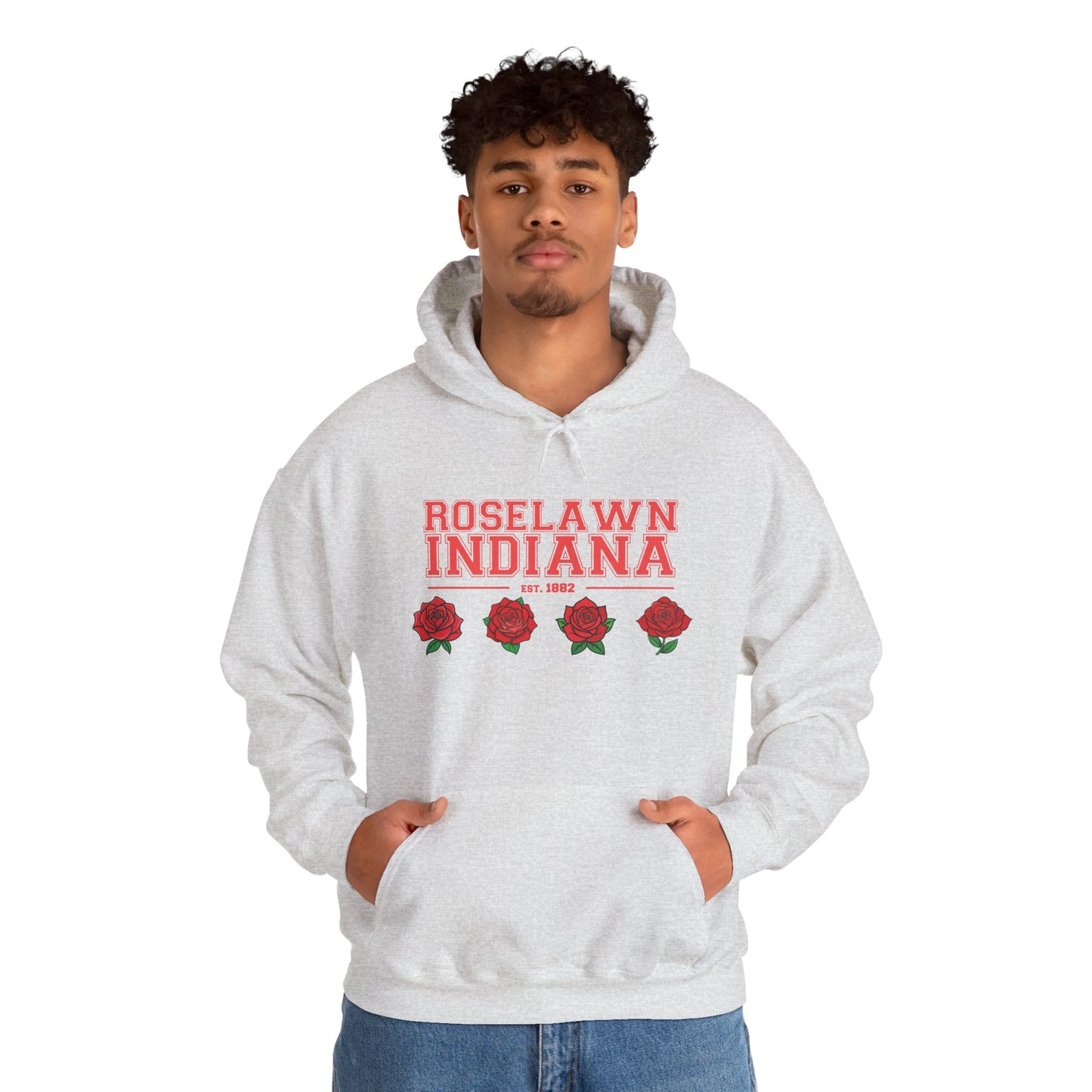 Hooded Sweatshirt - Roselawn Indiana Town Pride and Spirit Design