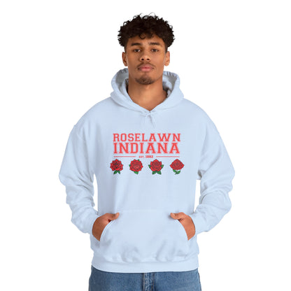 Hooded Sweatshirt - Roselawn Indiana Town Pride and Spirit Design