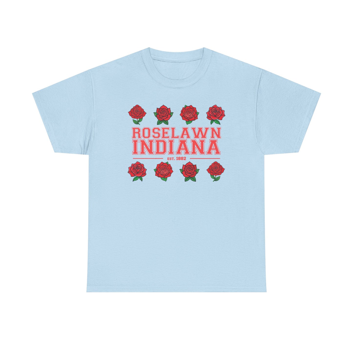 Roselawn, Indiana Town Pride Heavy Cotton Tee
