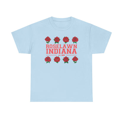 Roselawn, Indiana Town Pride Heavy Cotton Tee