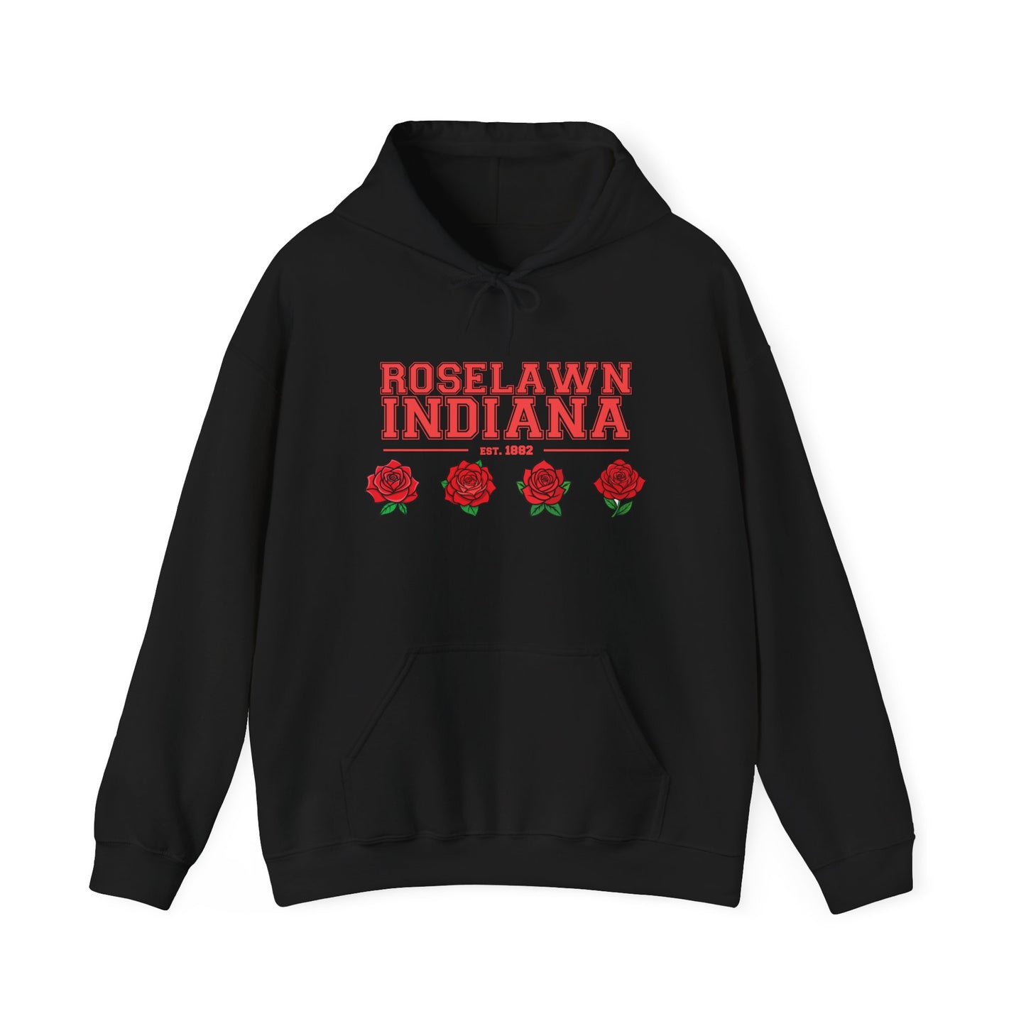 Hooded Sweatshirt - Roselawn Indiana Town Pride and Spirit Design