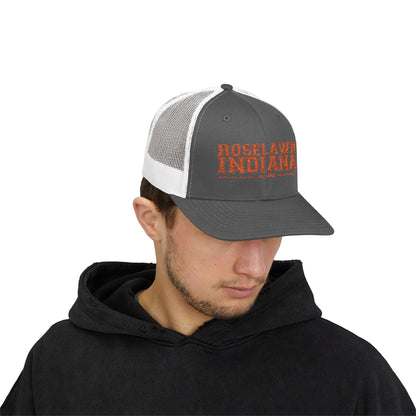 Trucker Cap Roselawn, Indiana Town Spirit Hat