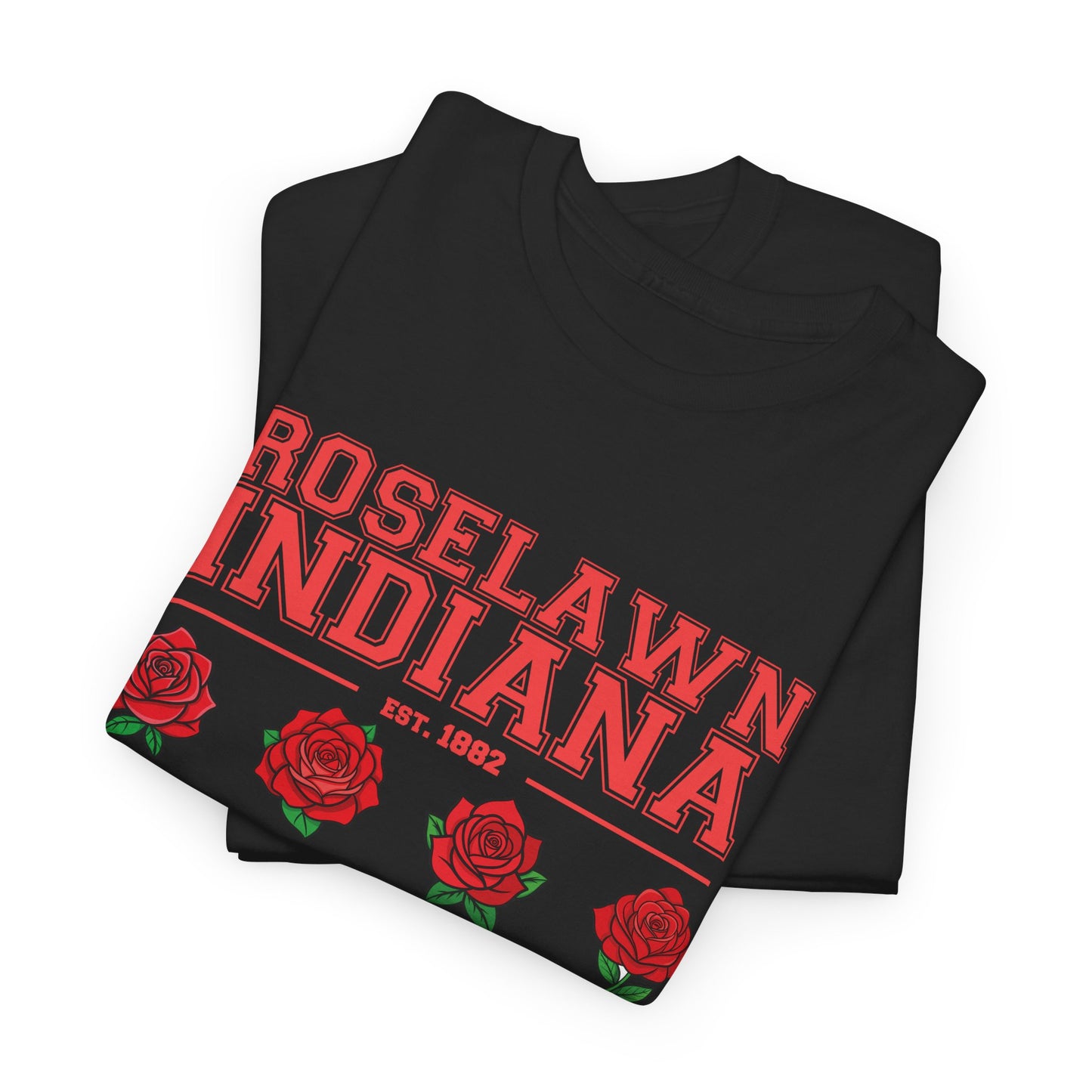 Roselawn, Indiana Town Pride Heavy Cotton Tee 2
