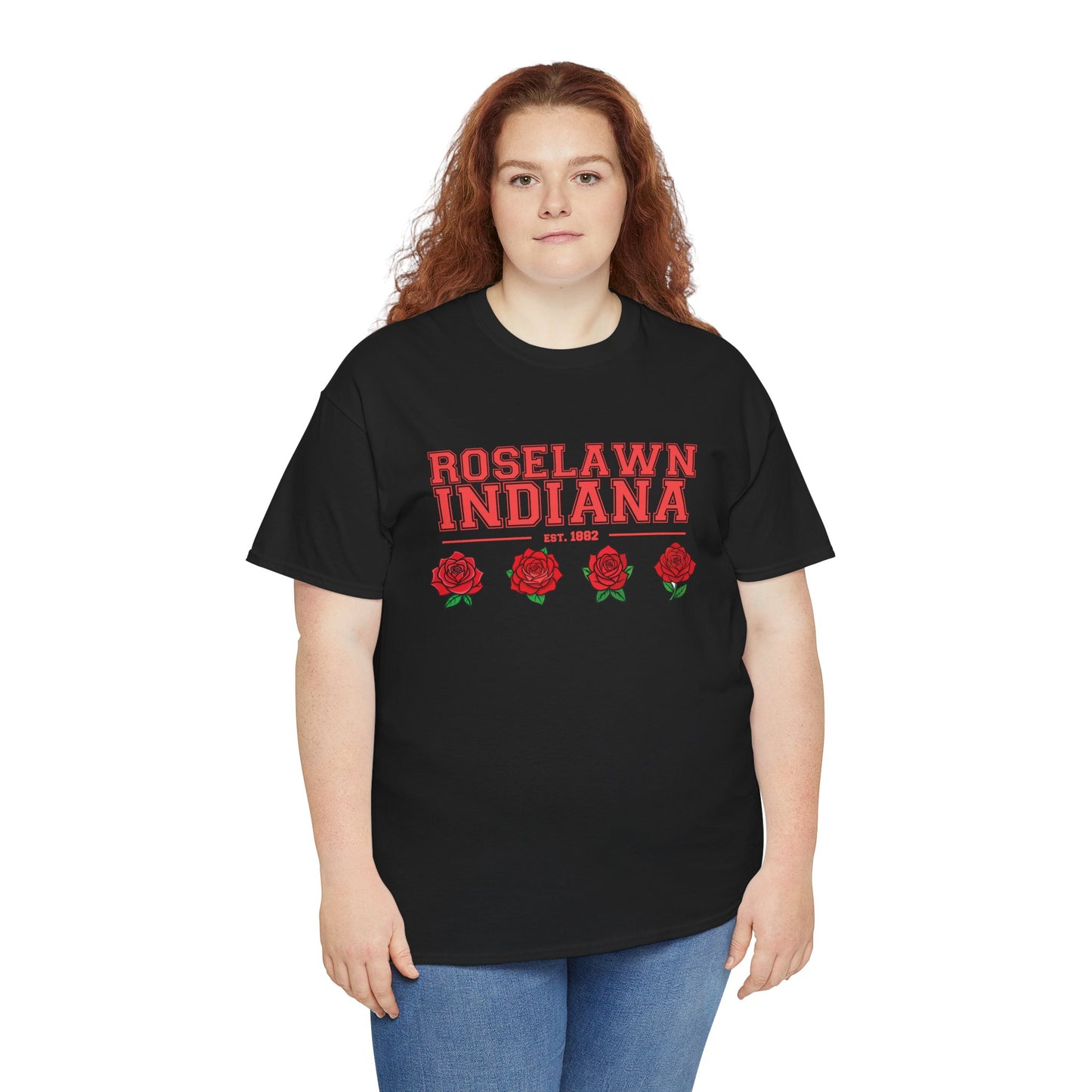 Roselawn, Indiana Town Pride Heavy Cotton Tee 2