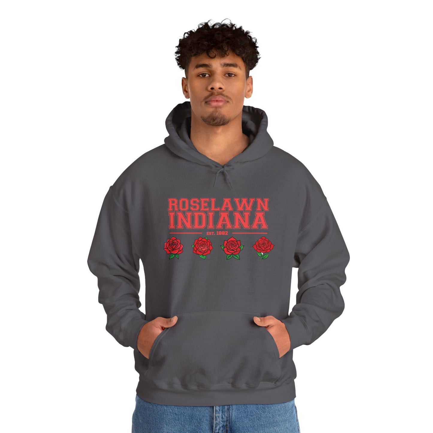 Hooded Sweatshirt - Roselawn Indiana Town Pride and Spirit Design