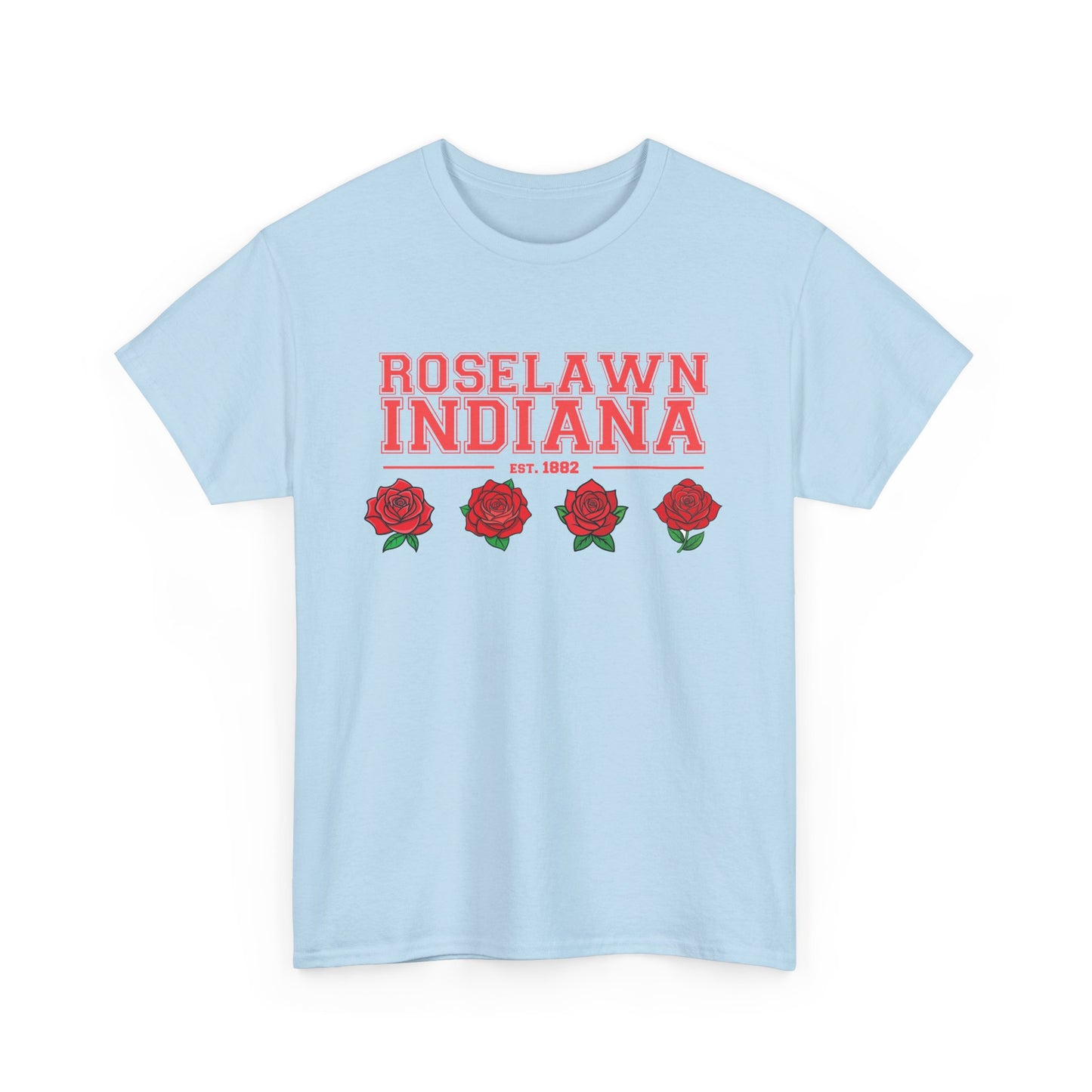 Roselawn, Indiana Town Pride Heavy Cotton Tee 2