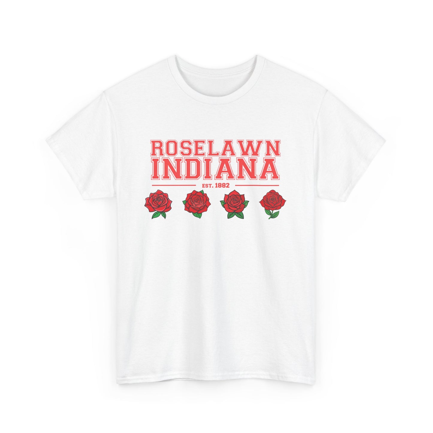 Roselawn, Indiana Town Pride Heavy Cotton Tee 2