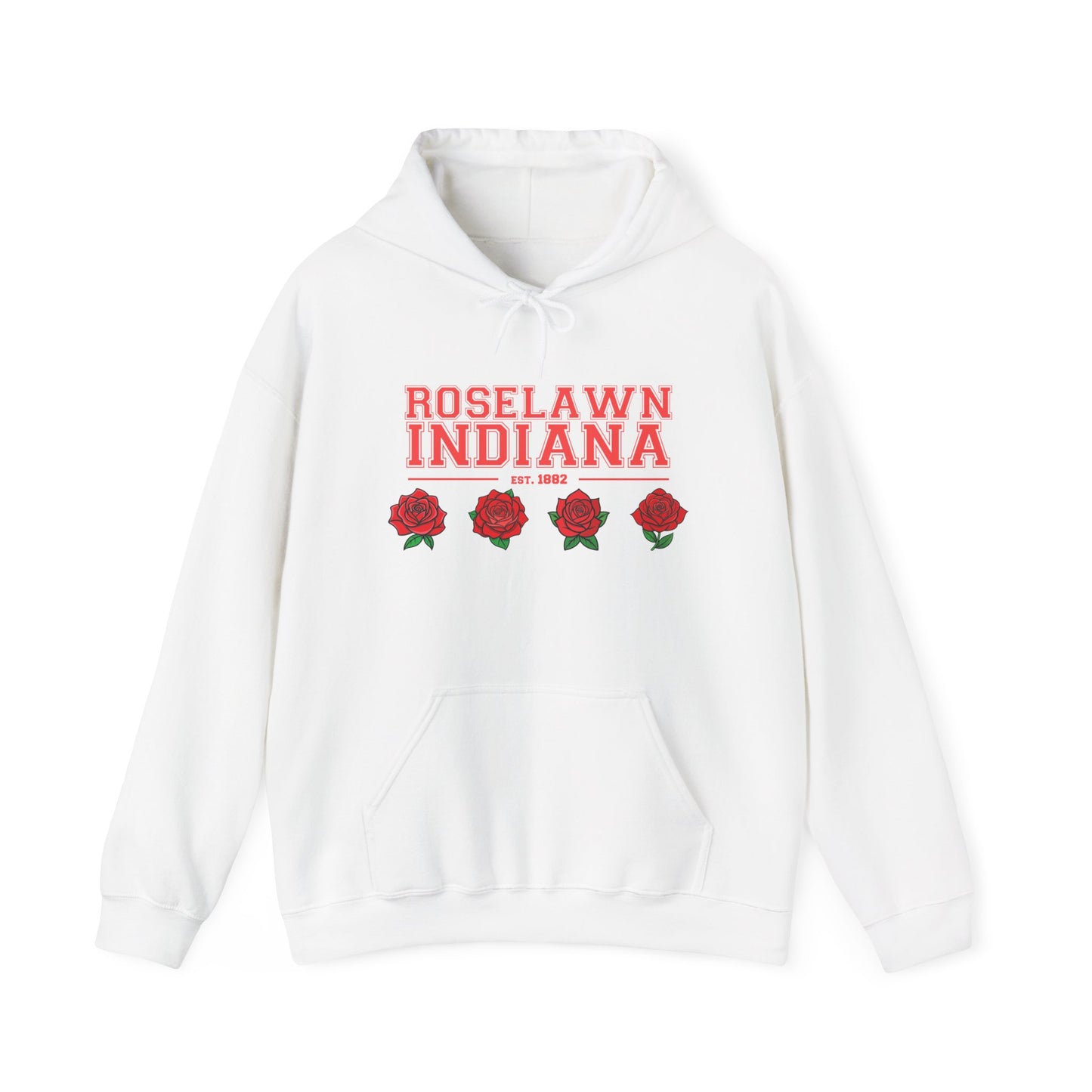 Hooded Sweatshirt - Roselawn Indiana Town Pride and Spirit Design