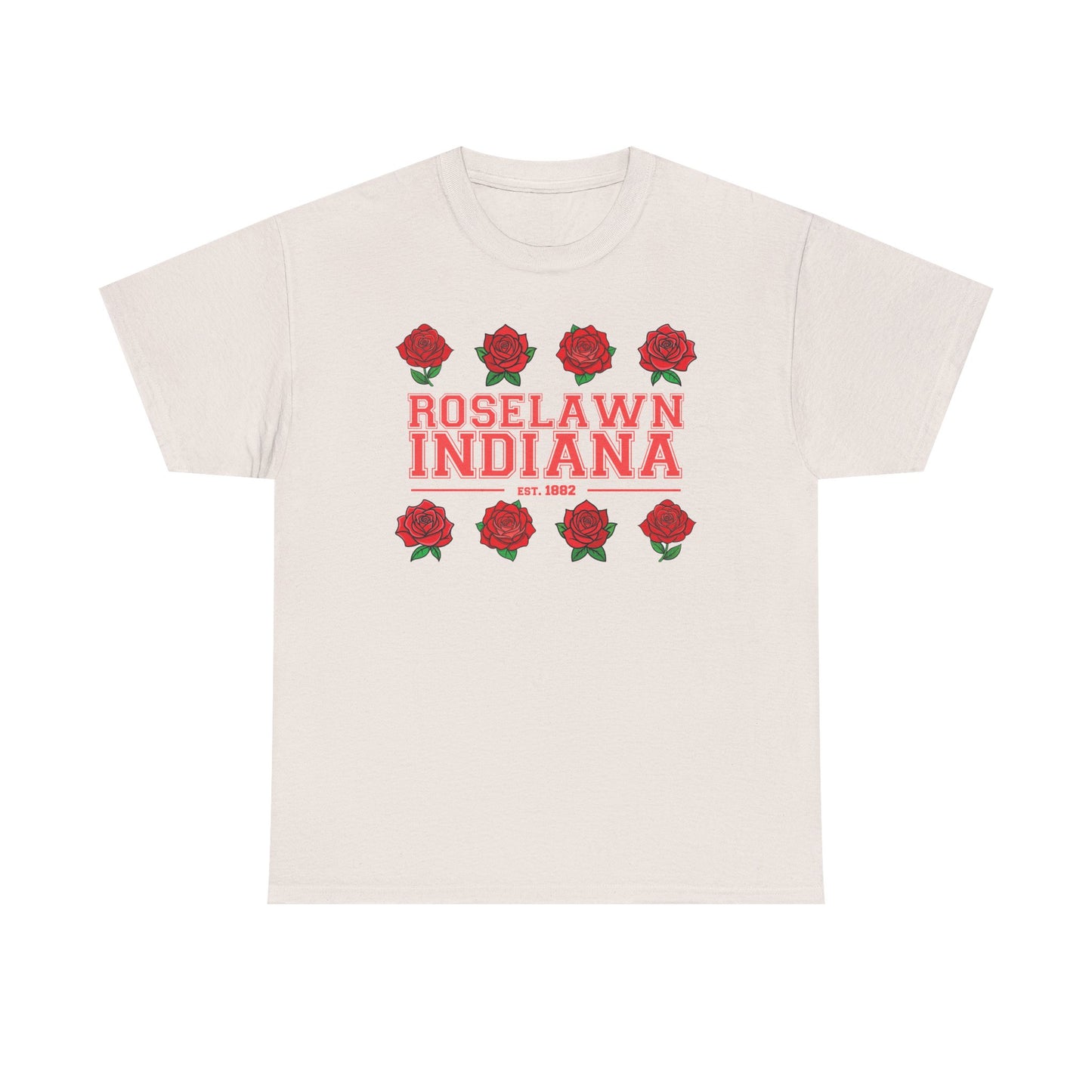 Roselawn, Indiana Town Pride Heavy Cotton Tee