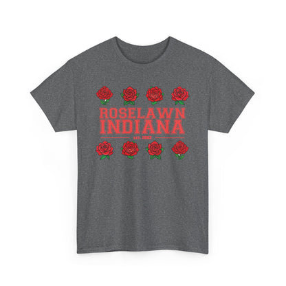 Roselawn, Indiana Town Pride Heavy Cotton Tee