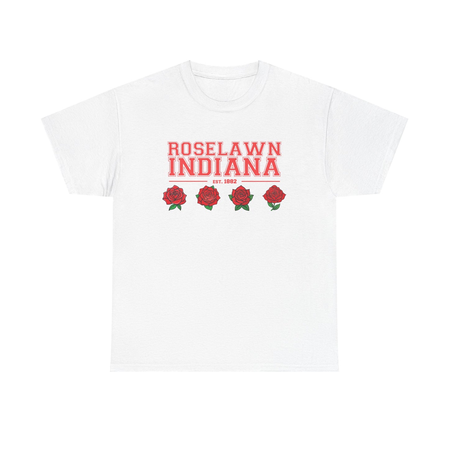 Roselawn, Indiana Town Pride Heavy Cotton Tee 2
