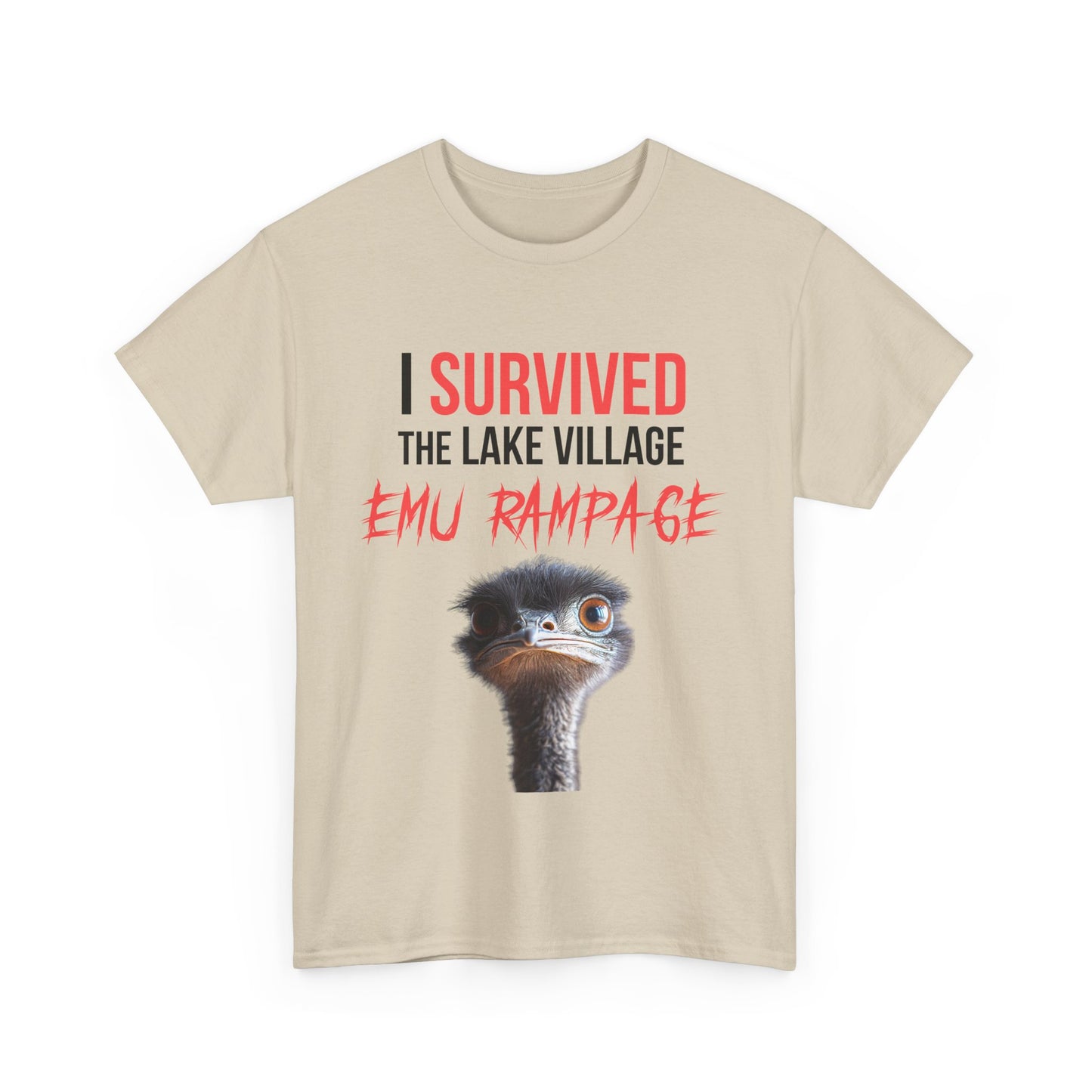 I Survived Lake Village Emu Rampage Tee - Town Pride Shirt